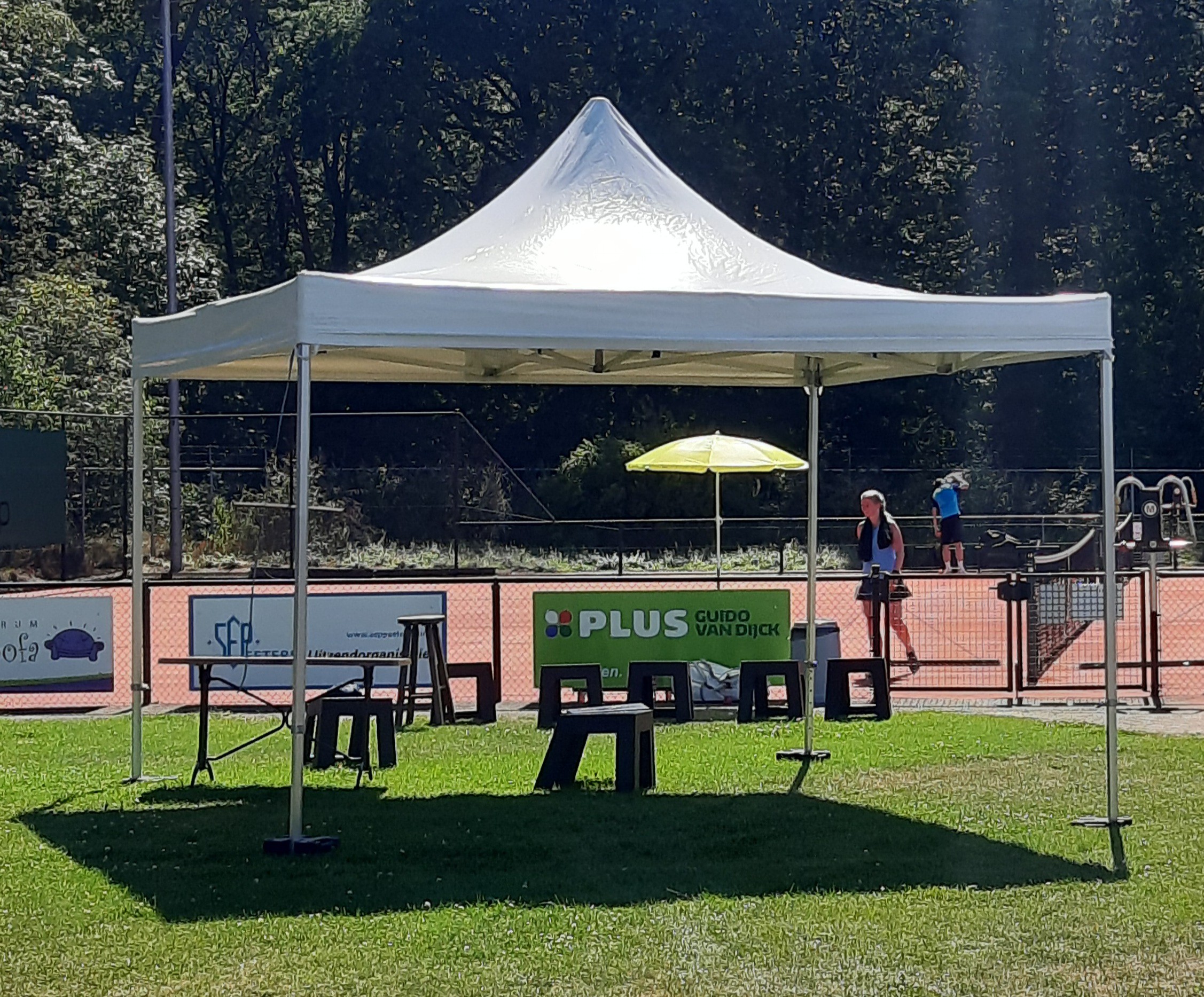 Harmonica zonwering 3x3 wit Versleijen Party & Event Support